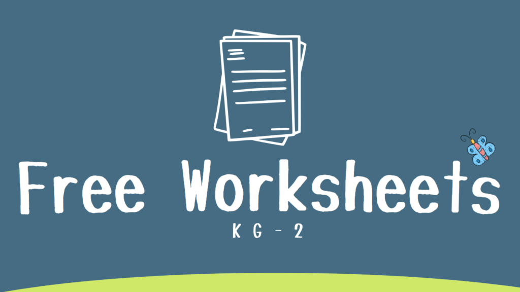 free worksheets kg2